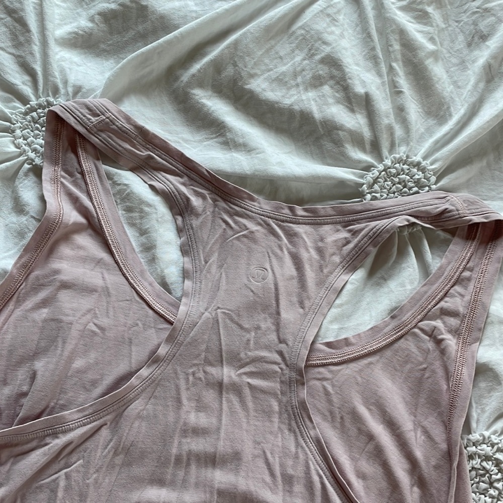 Lululemon Pink racer back tank